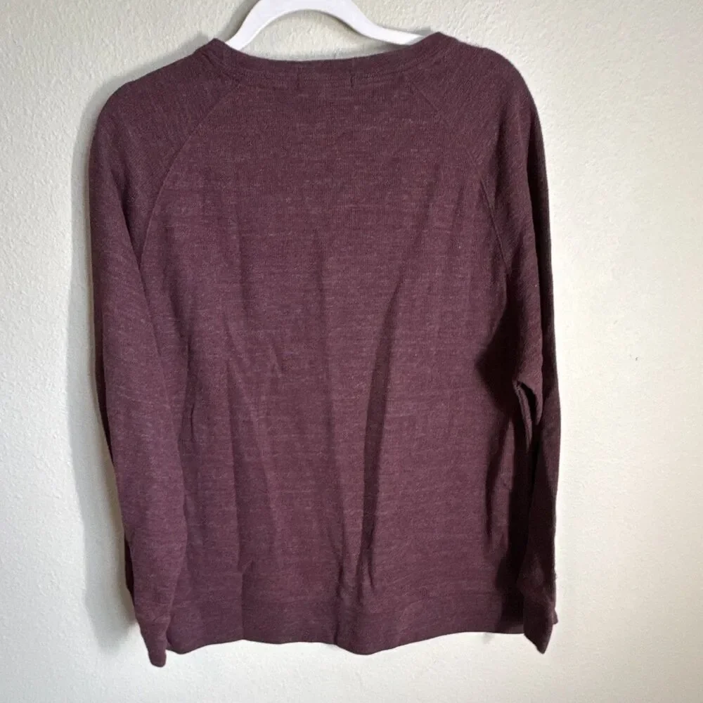 Banana Republic Men’s Crew Neck Pullover Knit Sweater XL Burgundy Solid